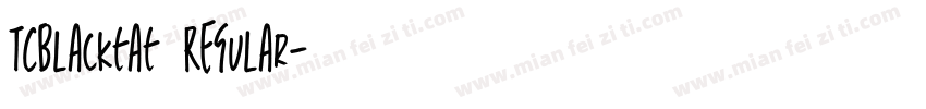 TCBlacktat   Regular字体转换
